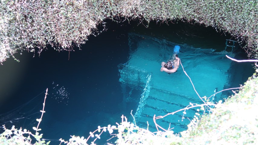 Snorkeling Underground