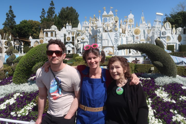 Three generations at It's a Small World in Disneyland