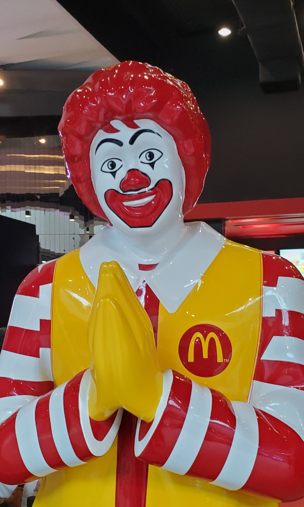 even Ronald says namaste at McDonalds in Bangkok