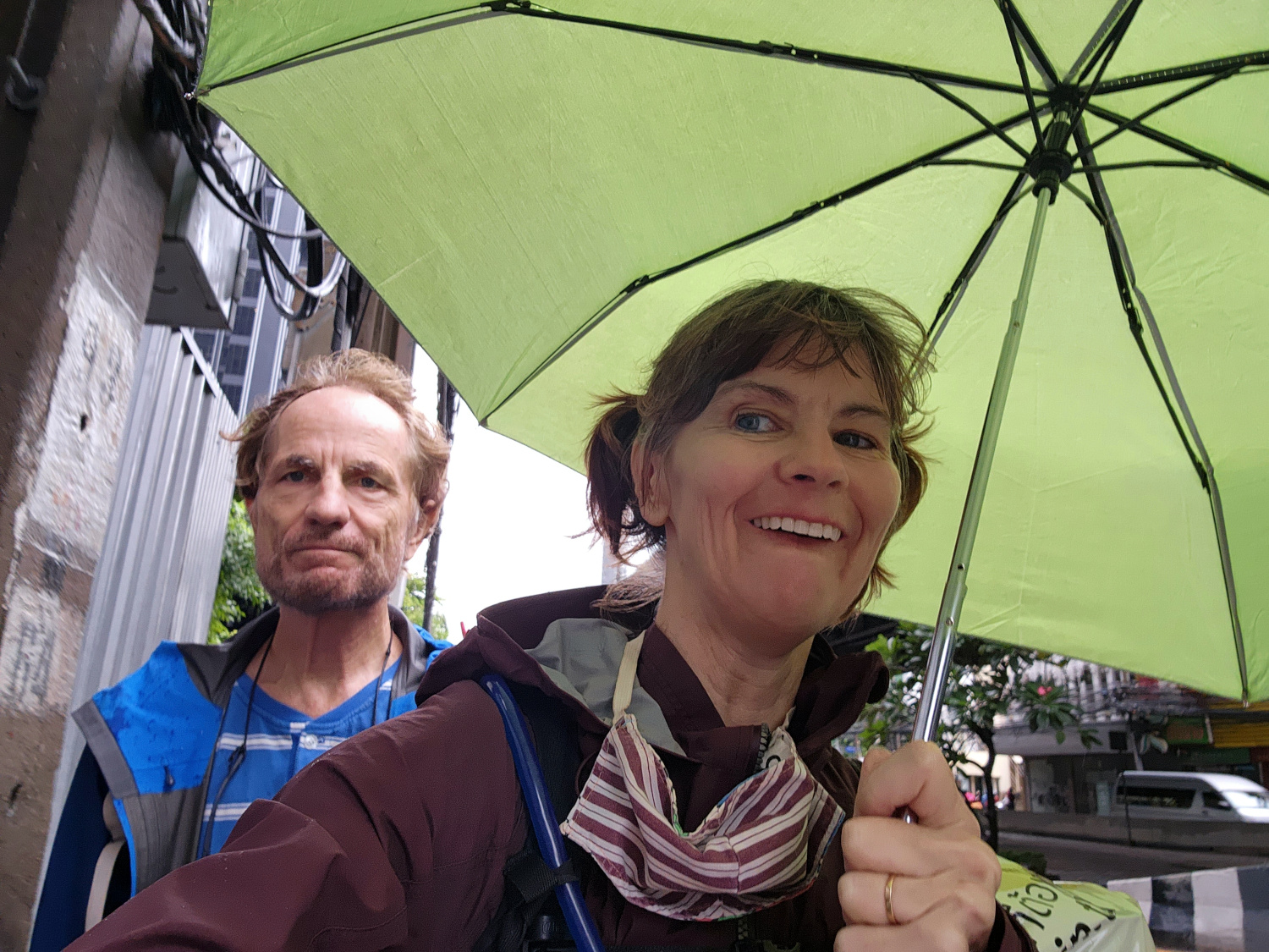 umbrella - a must have item for frugal travelers during the rainy season in Southeast Asia