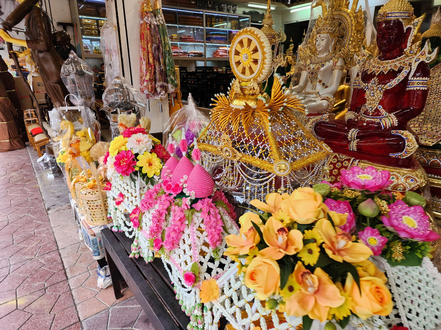 shop along the street Bangkok, Thailand