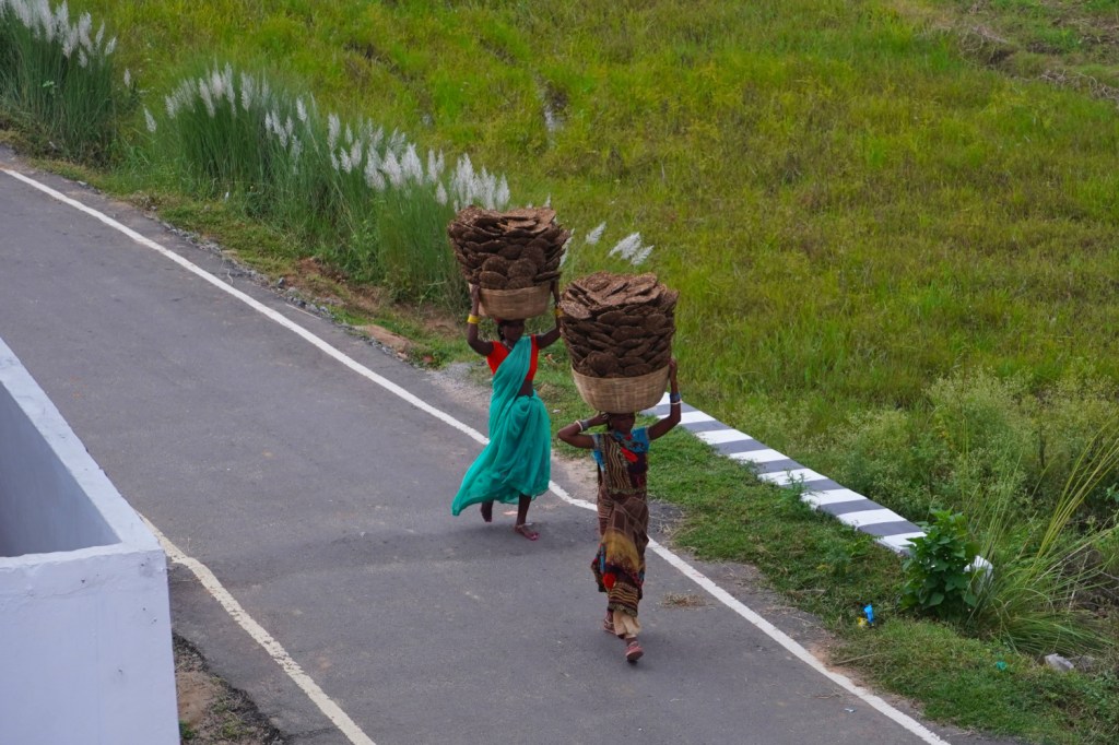 carrying Bodh Gaya, India