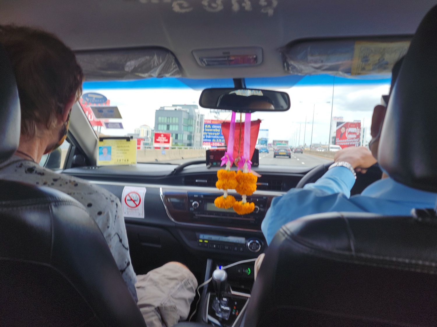 Paying local rates for our taxi to the airport this time