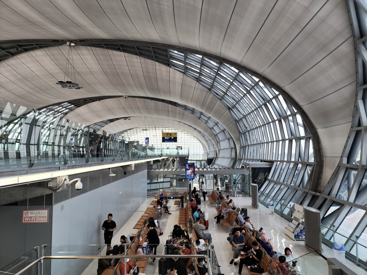 waiting area at Suvarnabhumi Airport in Bangkok
