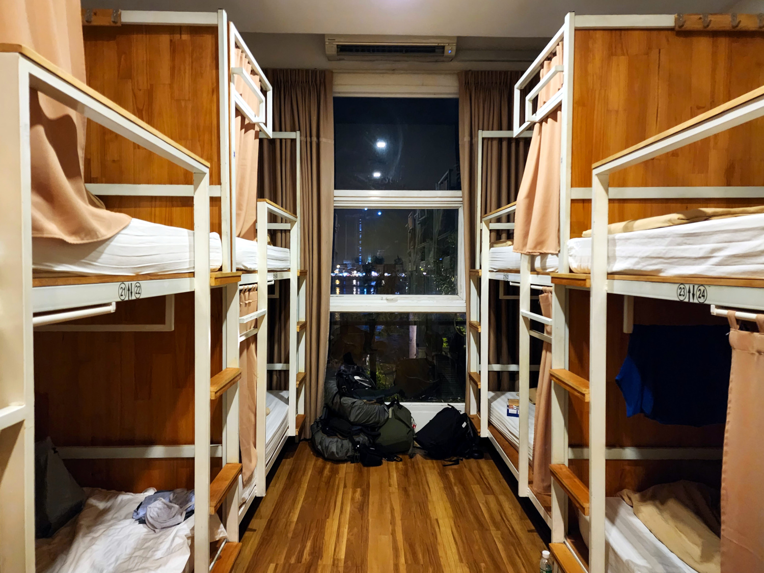 Interior bunks at Ondrez Hostel