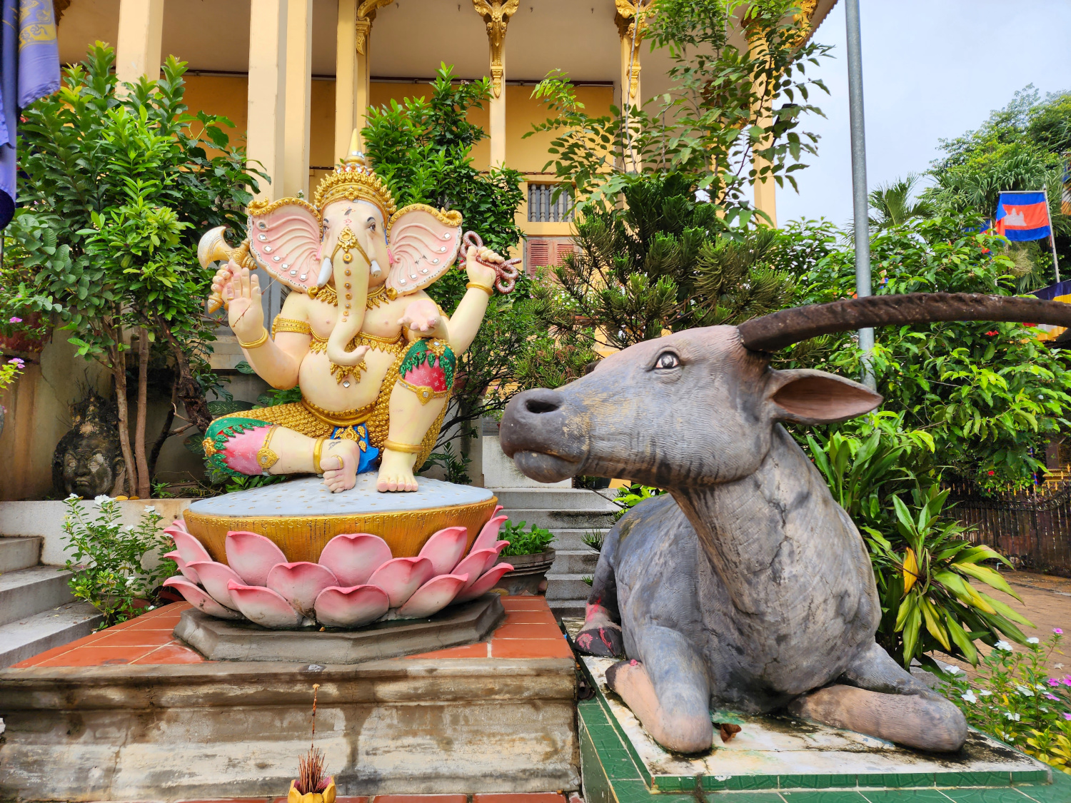devotional statues at Monastery