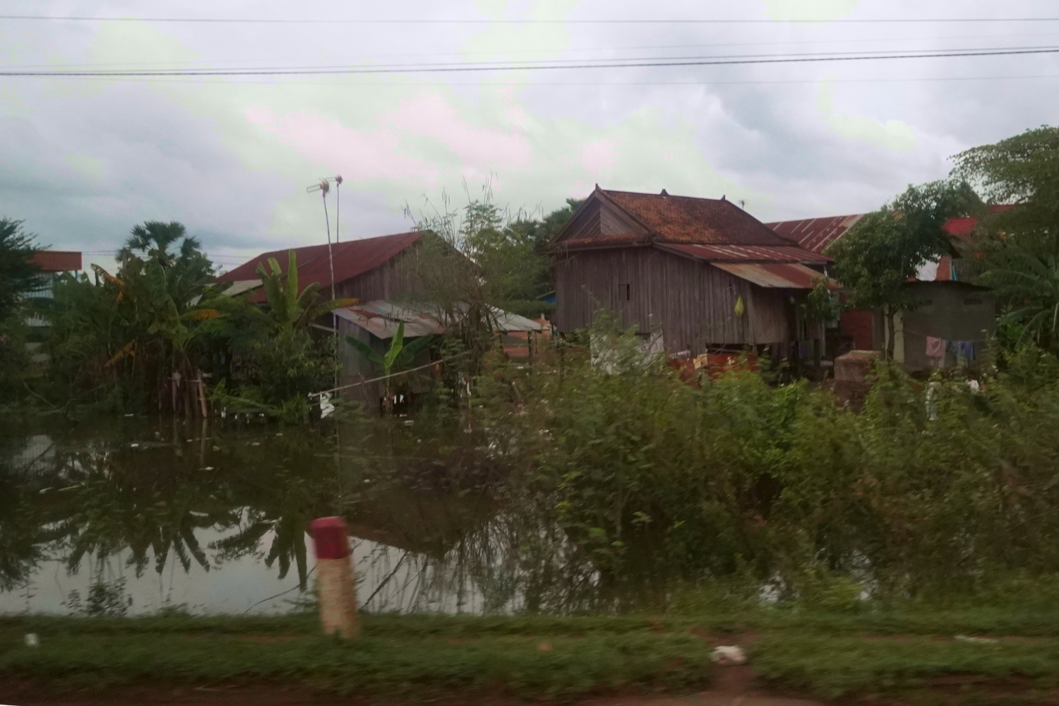 simple traditional housing in Cambodia