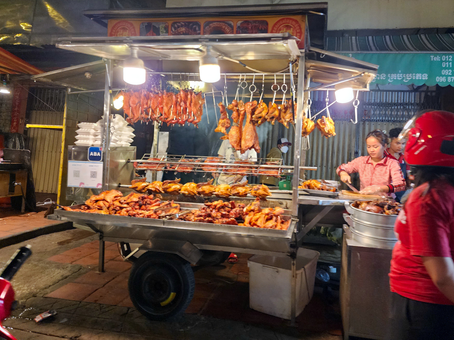 fried ducks, night market at Russian Market
