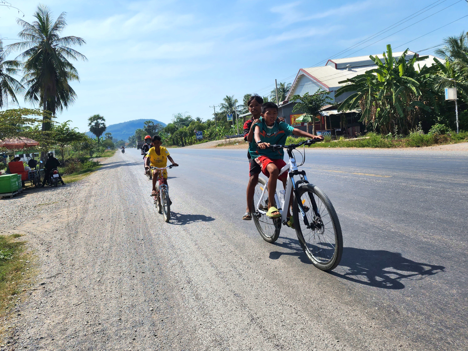 bicycles in Phnom Sampov, Cambodia