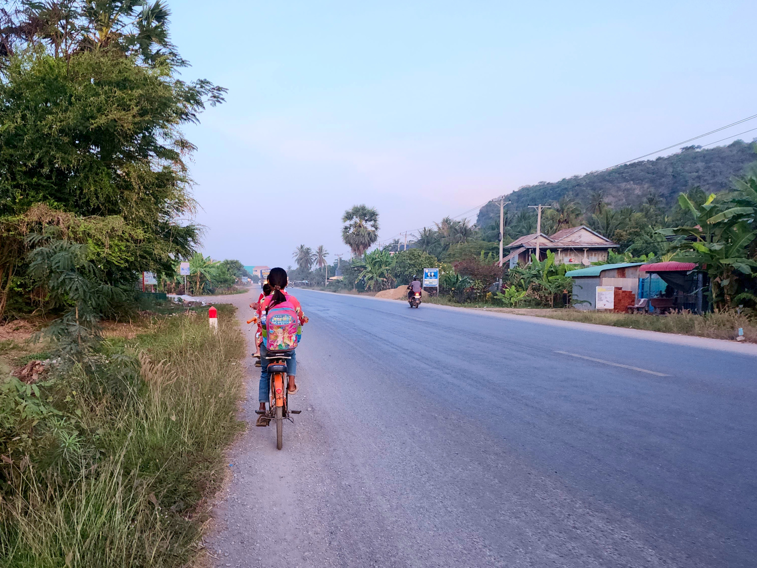 Phnom Sampov, Cambodia along the highway