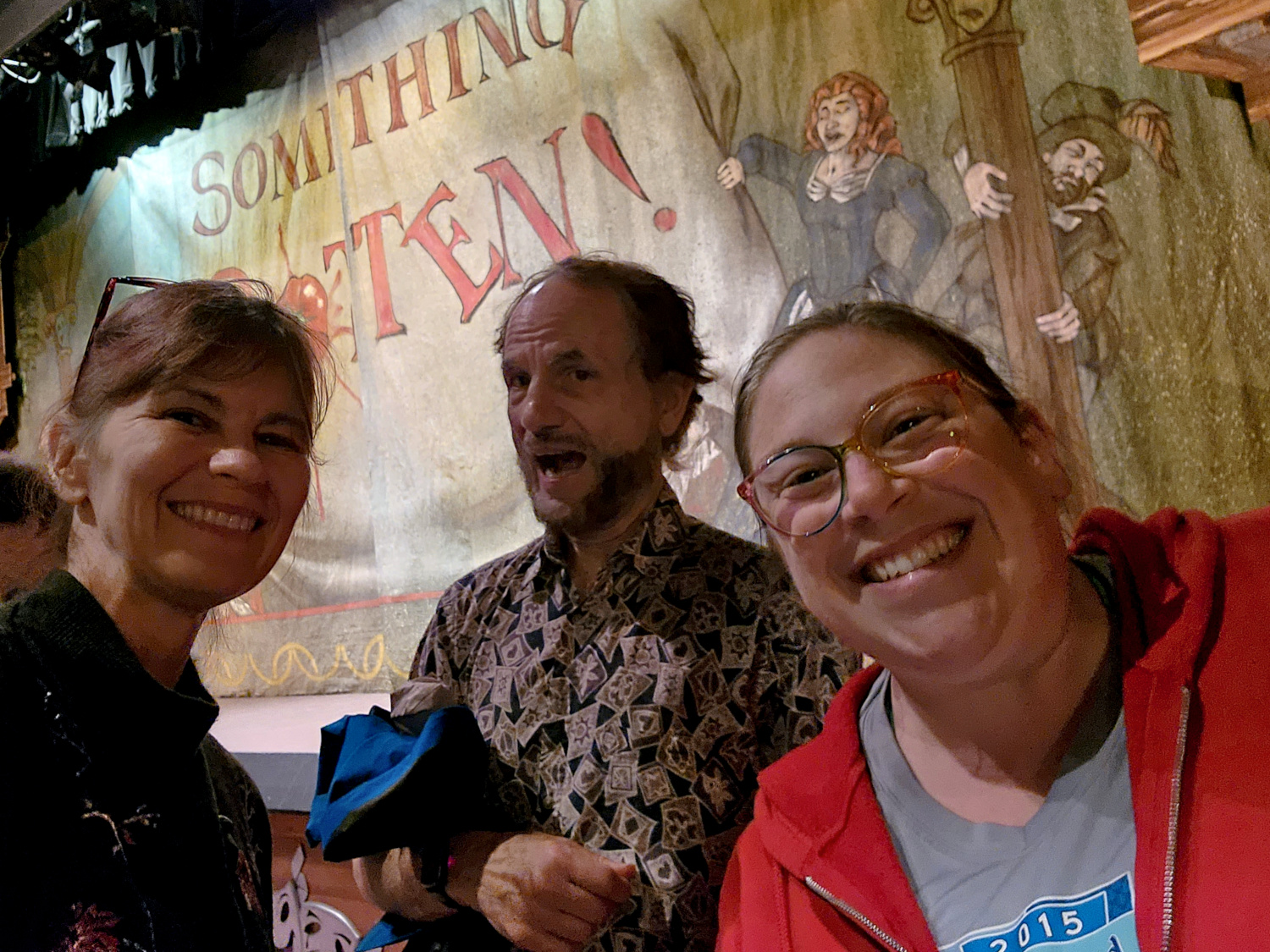 Something Rotten marque at community theatre in USA